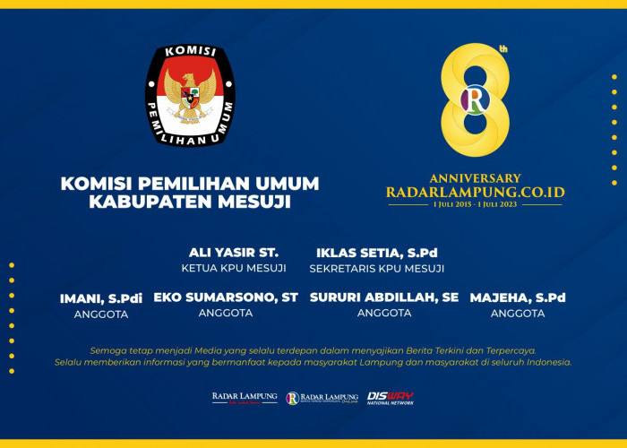 KPU Kabupaten Mesuji: Selamat Hari Jadi ke-8 Radar Lampung Online