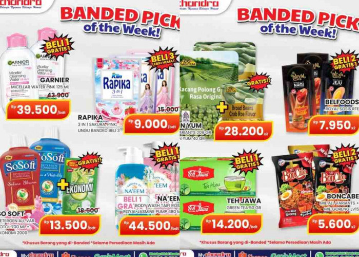 Update Promo Chandra Superstore Februari 2026: Banded Pick of The Week, Beli 1 Gratis 1 hingga Beli 2 Gratis 1