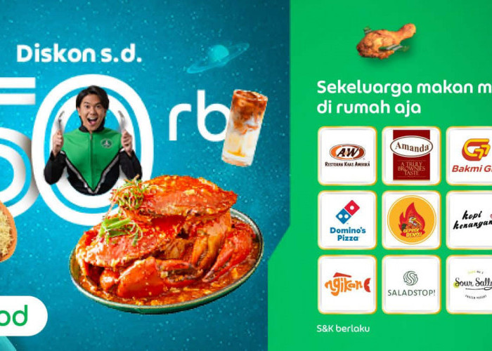 Kode Promo Grab Lampung Cashback, Selasa 13 Juni 2023, Pesan Makan Sepuasnya Pakai Voucher GrabFood 