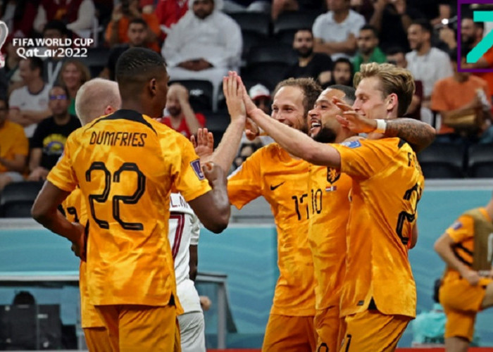 Qatar Babak Belur, Belanda Unggul 2-0 dan Memastikan Lolos ke 16 Besar