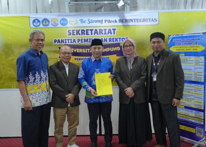 Prof Warsito Jadi Pendaftar Pertama Pilrek Unila 2027-2031, Dr Budiyono Bakal Daftar Besok