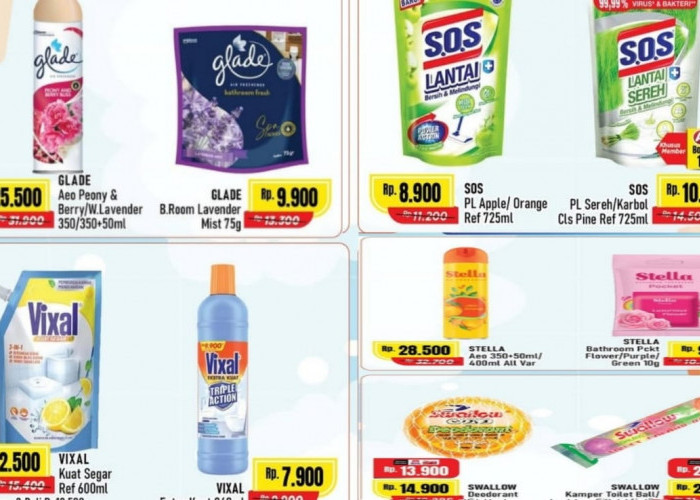 Belanja Murah di Alfamart, Cek Produk Pembersih Lantai Hingga Pengharum Ruangan Supaya Rumah Bersih dan Wangi