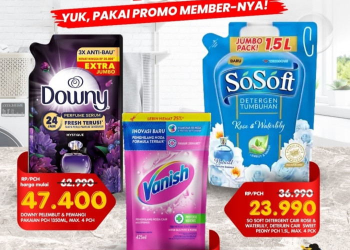 Promo Superindo Pekan Ini: Stok Deterjen Hemat Hingga Rp 40 Ribu, Cek Produk Diskonnya