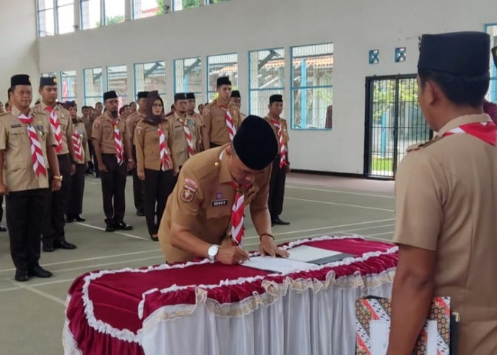 Rutan Kelas IIB Kota Agung Tanggamus Resmikan Gudep Gerakan Pramuka