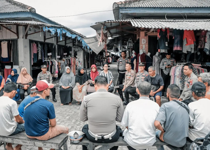 Di Jumat Curhat, Pedagang Pasar Panaragan Tubaba Keluhkan tak Aman
