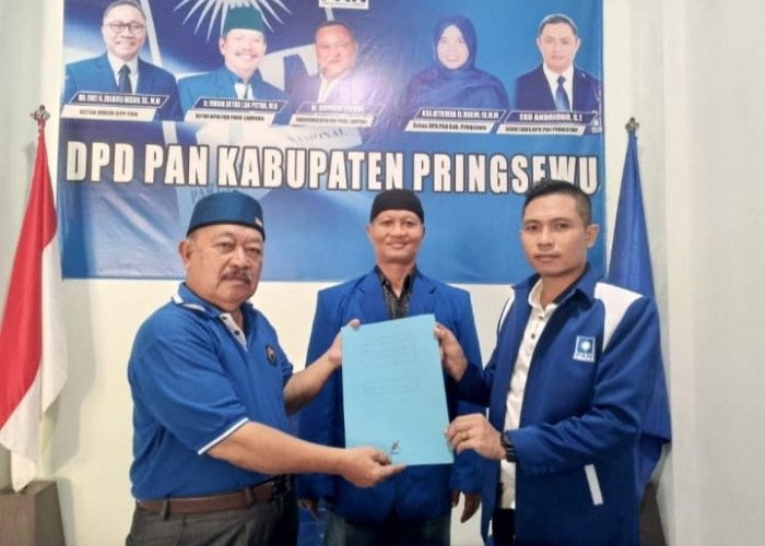 Pensiunan Mantri Daftar Pertama Bacalon Bupati-Wakil Bupati DPRD PAN Pringsewu