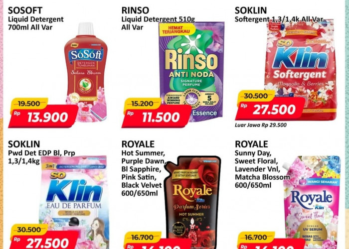 Masih Ada Kesempatan, Promo Gajian Untung di Alfamart: Harga Spesial Deterjen hingga Pelembut Pakaian