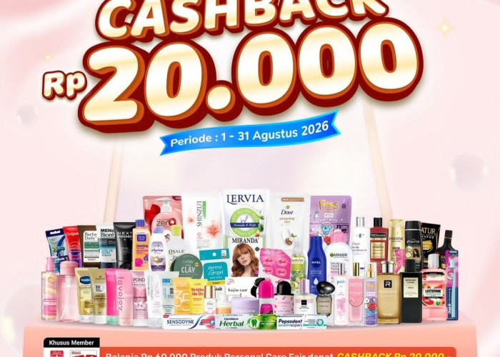 Update Promo Alfamart Agustus 2026: Belanja Personal Care Fair Bisa Dapat Cashback Rp 20 Ribu