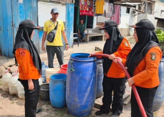 BPBD Bandar Lampung Distribusikan 345 Ribu Liter Air Bersih, Warga Waspadai Karhutla