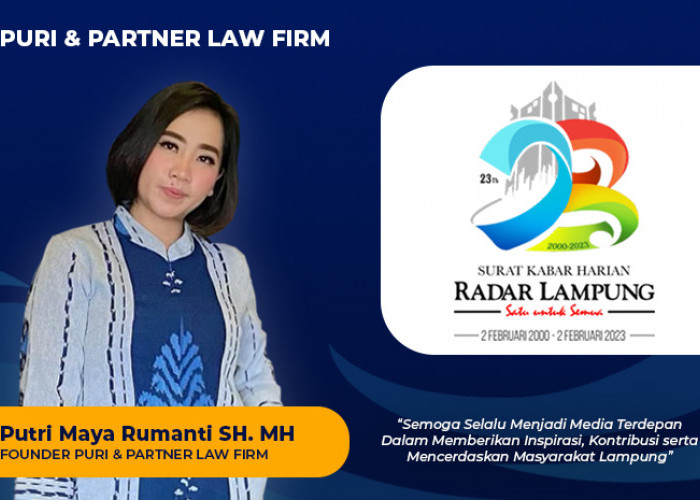Puri & Partners Law Firm: Selamat Ulang Tahun Radar Lampung ke-23