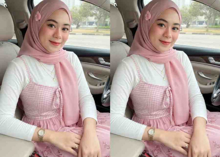 Prompt Gemini AI Hasilkan Foto Realistis Berkesan Glamor, Wanita Berhijab Pink Anggun di Dalam Mobil Mewah