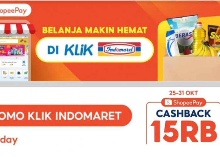 Cashback Rp15 Ribu Untuk Setiap Pembelian Produk Indomaret di Shopee, Cek Kode Promonya