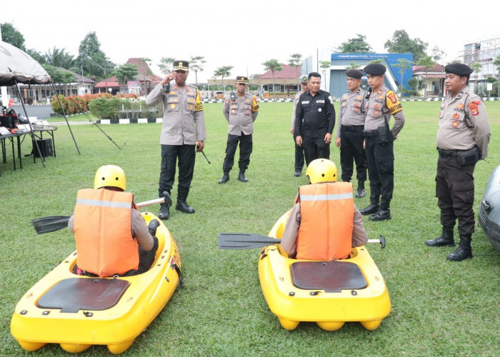 Waspadai Cuaca Ekstrem, Polres Tulang Bawang Siagakan Peralatan SAR