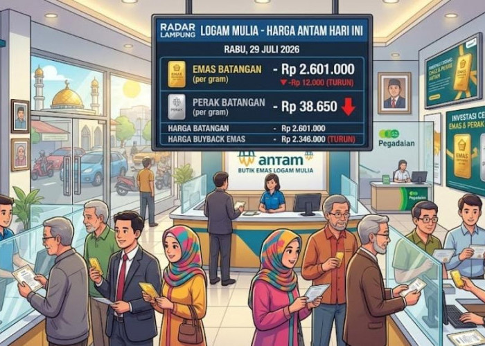 Pasar Logam Mulia Kompak Melemah, Harga Emas dan Perak Antam Hari Ini Anjlok