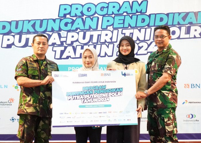 BRI Salurkan Bantuan Beasiswa Bagi Anak TNI dan Polri