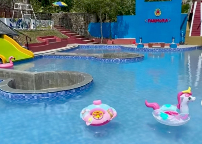 Liburan Bareng Keluarga Makin Seru Di Taman Farmora Bandar Lampung, Ada Wahana Baru Farmora Pool 