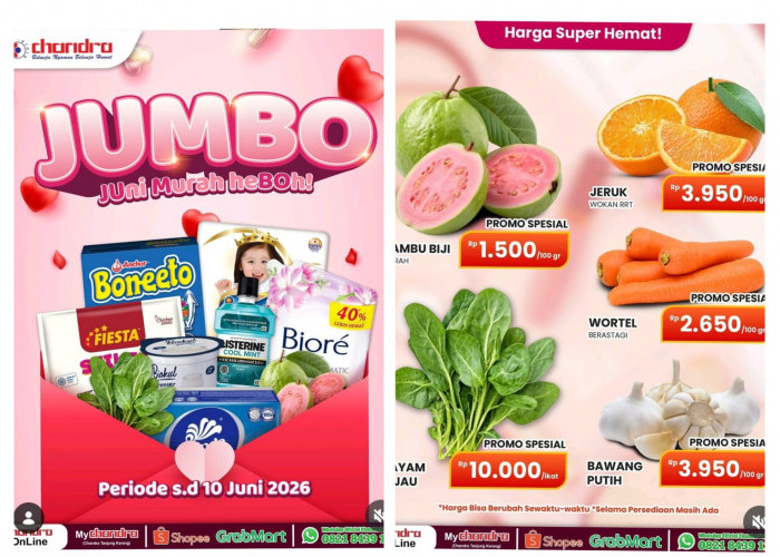 Promo Jumbo Chandra Superstore Sampai Lusa Ini, Belanja Kebutuhan Dapur Jadi Lebih Ringan