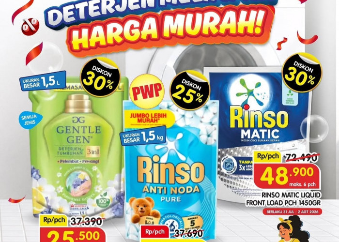Promo Superindo Agustus 2026, Deterjen Melimpah Harga Murah 