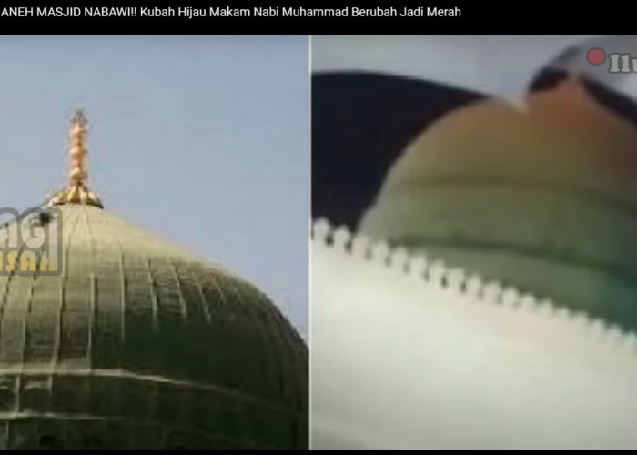 Geger Kubah Hijau Masjid Nabawi Berubah Warna jadi Merah!