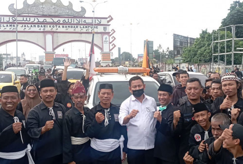 Kirab Budaya Nusantara Satu Abad PSHT Tiba di Bandar Lampung 