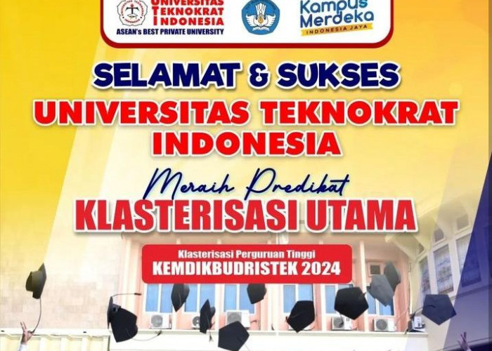 Universitas Teknokrat Indonesia Raih Predikat Klasterisasi Utama dari Kemendikbud Ristek