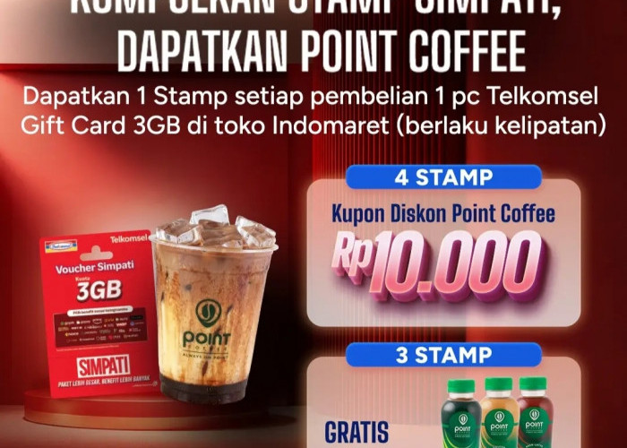 Beli Voucher Telkomsel, Bisa Dapat Point Coffee Gratis, Cek Cara Klaim Promo Indomaret Poinku di Sini