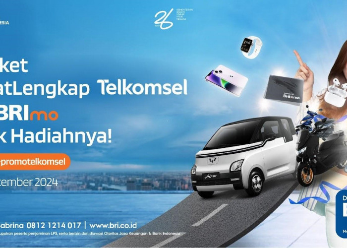 Beli Paket HematLengkap Telkomsel via BRImo Bisa Bawa Pulang Wuling Air ev 