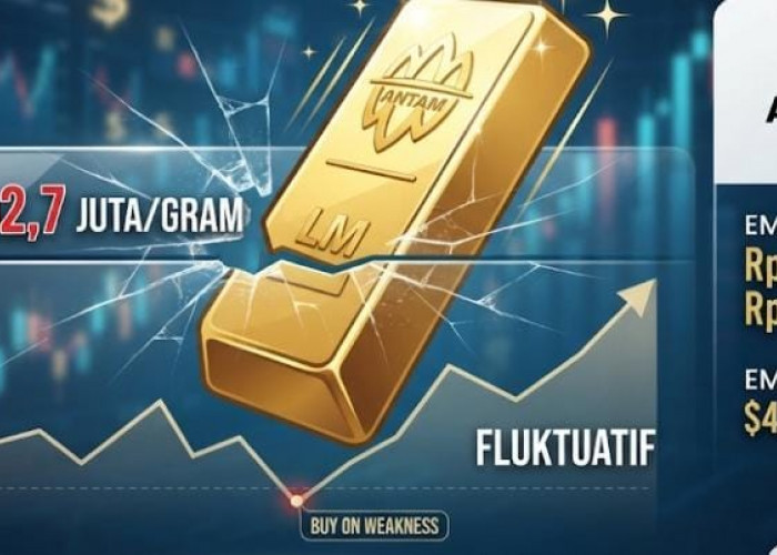 Emas Antam Bersiap Tembus Level Psikologis Rp2,7 Juta per Gram, Cek Proyeksi Sepekan ke Depan