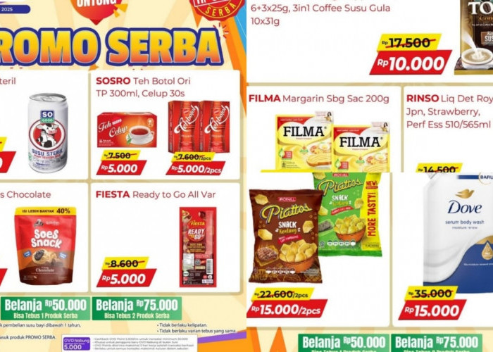 Promo Serba Bikin Untung dari Alfamart, Dapatkan Produk Favorit Keluarga Mulai Rp5 Ribuan