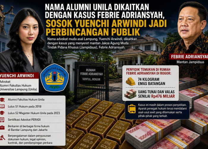 Nama Alumni Unila Dikaitkan dengan Kasus Jampidsus, Ini Sosok Yuenchi Arwindi