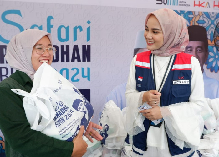 HK Ambil Bagian Safari Ramadhan BUMN di Lampung Tengah, Gelar Pasar Murah hingga Bazar UMKM