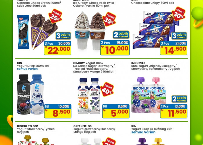 Promo Indomaret Berakhir Hari Ini, Belanja Hemat Es Krim Diskon Hingga 40 Persen