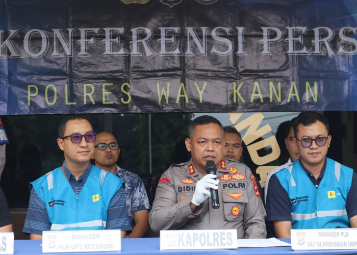 Komplotan Pencuri Kabel PLN 24,5 Km di Jalinsum Way Kanan Ditangkap, Kerugian Tembus Rp1,1 Miliar
