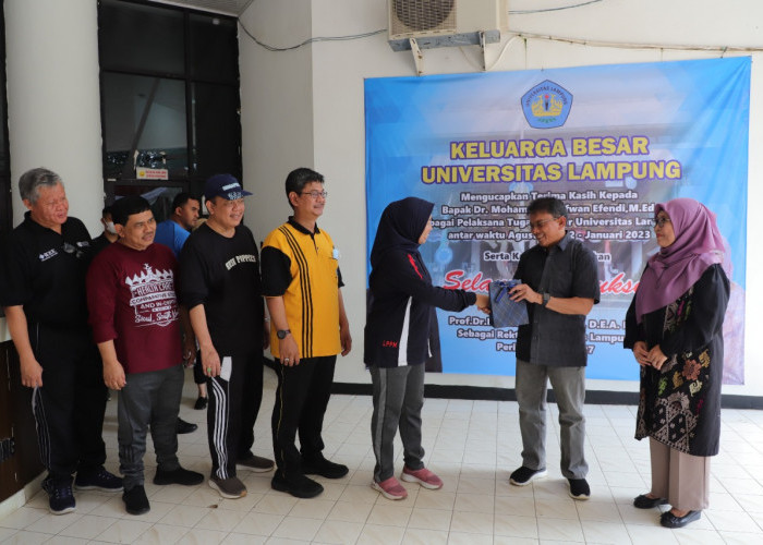 Acara Pisah Sambut Universitas Lampung Digelar, Lusmeilia Afriani : Terimakasih Pak Sofwan Effendi   