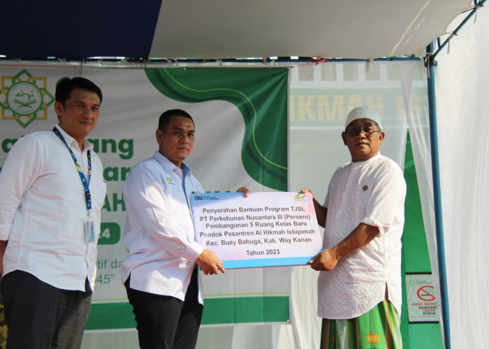 PTPN Grup Serahkan Bantuan 600 Juta Rupiah untuk Pondok Pesantren di Lampung   