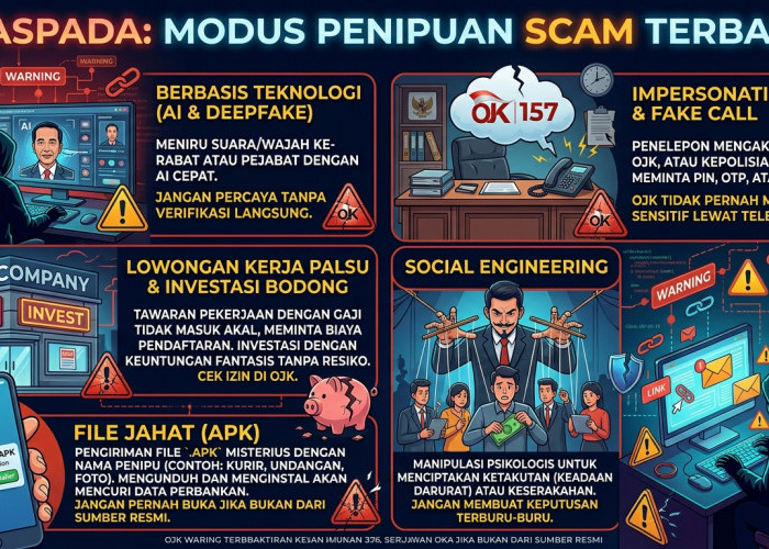 Wajib Tahu, OJK Bagikan Resep Ampuh Agar Terhindar dari Kejahatan Siber dan Penipuan Online