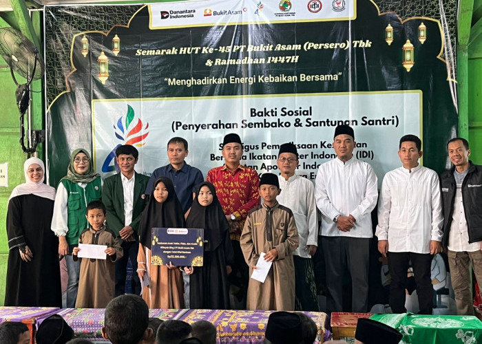 Ramadhan 1447 H, PTBA Berikan Santunan Anak Yatim, Piatu Sekaligus Duafa di Wilayah Ring I