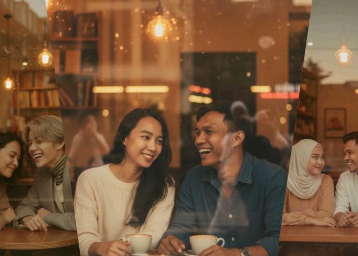 Foto Sinematik Saat Nongkrong di Cafe Bersama Pasangan, Ini Promptnya