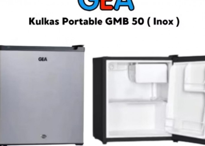 GEA Kulkas Mini Bar GMB50 Inox, Lemari Es Murah Dengan Harga di Bawah 1 Juta