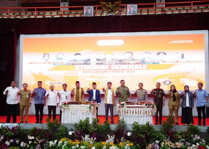 Hadiri Pelantikan BEM U KBM Unila, Bunda Eva Ajak Mahasiswa Bersinergi Bangun Bandar Lampung