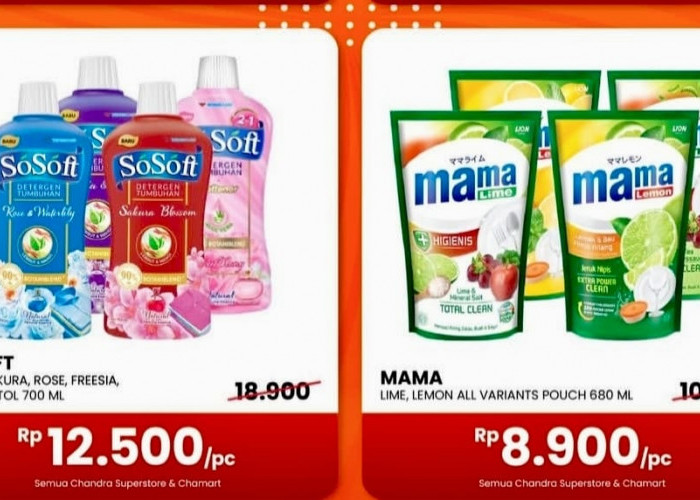 Hai Chandra Lovers, Yuk! Kejar harga heboh November, Belanja Hemat Deterjen Cair So Soft Harga Rp 12.500 aja!