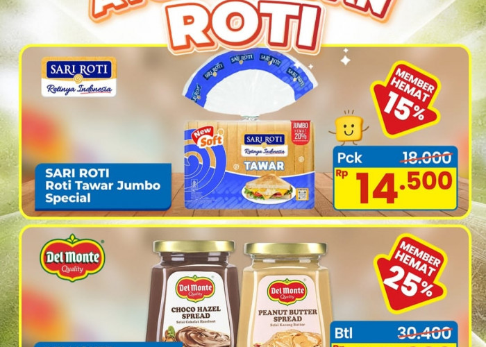 Ayo Sarapan Roti di Indomaret, Diskon Hingga 25 Persen