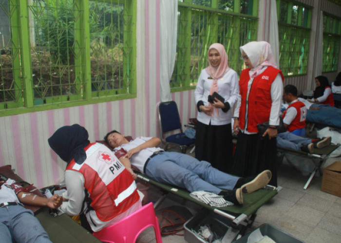 Baksos Donor Darah, SMAN 9 Bandar Lampung Sumbang 228 Kantong