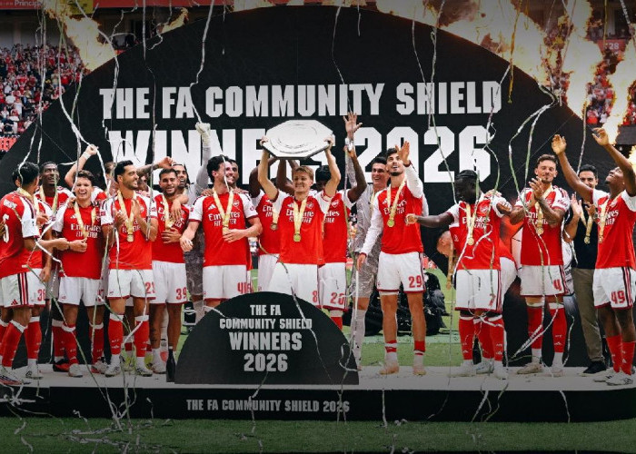 Arsenal Raih Juara Community Shield 2026 Usai Hajar Manchester City, Sapu Bersih Gol Lewat Skor 3-0