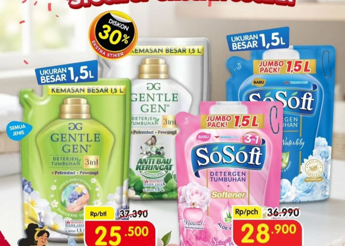 Malam Ini Terakhir, Promo Gajian Superindo Diskon Deterjen Jumbo