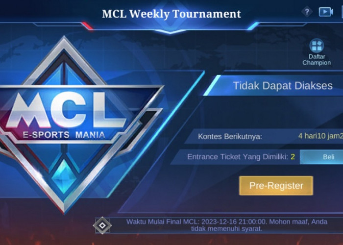 Cara Dapatkan Tiket MCL Mobile Legends Gratis tanpa Gunakan Diamond