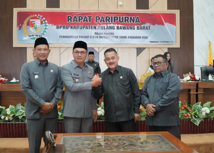 APBD Tubaba 2026 Disetujui DPRD, Pemerintah Daerah Fokus Perkuat Fiskal dan Arah Pembangunan