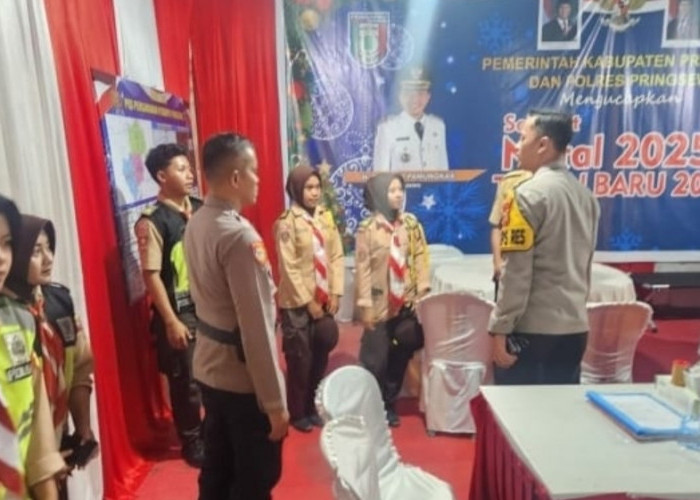 Kapolres Pringsewu Cek Kesiapan Pos Nataru, Tekankan Pelayanan Humanis