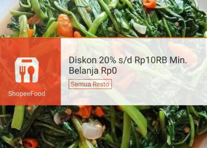 Promo ShopeeFood Hari Ini, Diskon Hingga 20 Persen di Semua Restoran Murah, Klaim Sekarang!