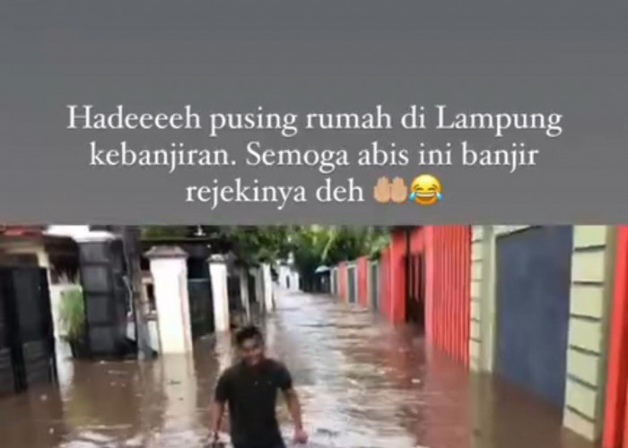 Waduh, Rumah Pribadi Wakil Gubernur Lampung Chusnunia Chalim Kebanjiran 